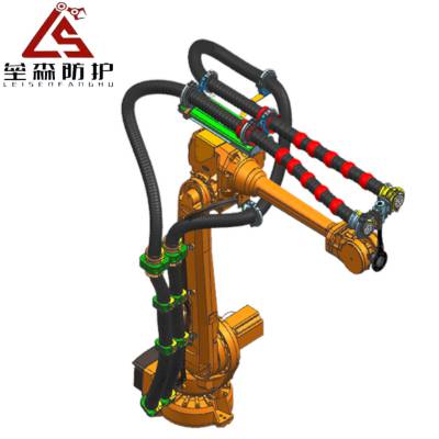 工业机器人管线包定制固定座管夹支架波纹管分线器设计方案