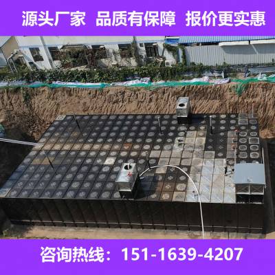 地埋箱泵一体化无浮泵站 抗浮地埋箱泵一体化泵站采用静音型号消防泵组