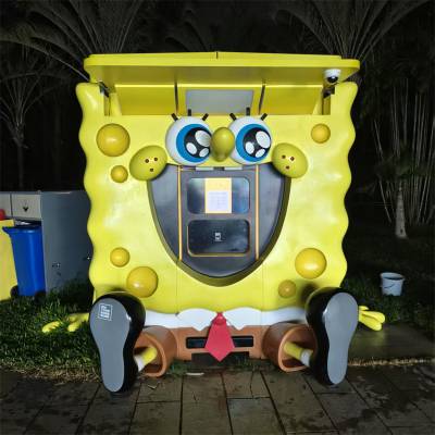 玻璃钢卡通人物雕塑定制 网红打卡装置 商业美陈摆件·影视道具设计