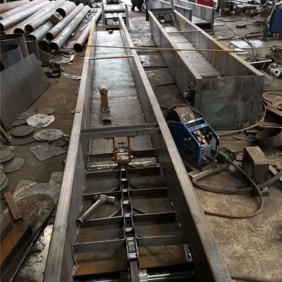 不锈钢刮板工业重型网带输送机 刮板输送机 拐弯粮食刮板输送机