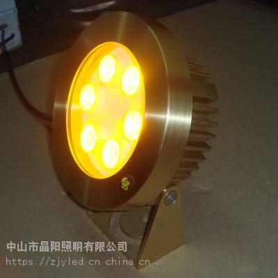 供应全铜材质LED水底灯、 6W、9W、12W、18W LED黄铜水底灯