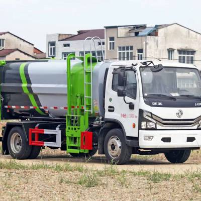 黄牌8方侧装挂桶垃圾车报价clw5122zzz6sl型自装卸式垃圾车价格