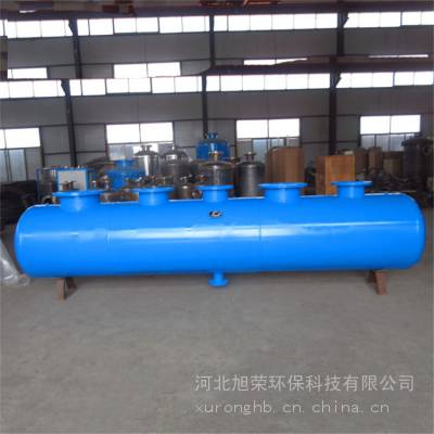 工业循环水分集水器 黑龙江法兰式集分水器 加厚型分气缸