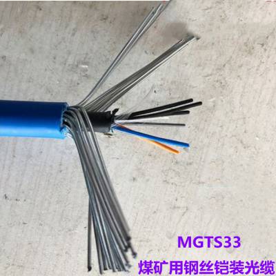 MGTS33煤矿用阻燃光缆 24芯钢丝铠装防爆耐拉通讯光缆线天联牌
