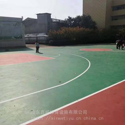 塑胶篮球场 篮球场地坪漆 厂家直供