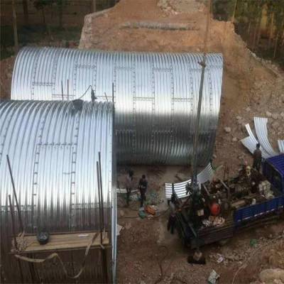 桥梁隧道金属钢波纹涵管公路排水镀锌波纹涵管