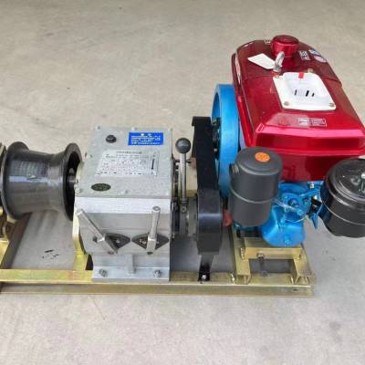 柴油绞磨;8t轴传动柴油绞磨;5tdiesel power winch; 柴油绞磨机;快速