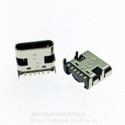 TYPE C 7.4mmĸ USB3.1 ʽǰĸ 6PIN ĽŲ嵥SMT