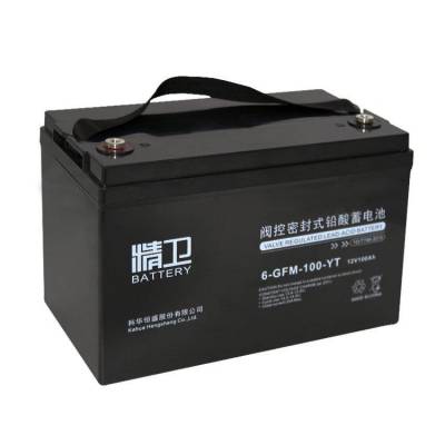 精卫蓄电池6-GFM-100-YT 12V100AH阀控密封式铅酸免维护UPS专用