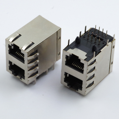 双层rj11网络接口rj45网络接口rj45网口上下叠网口二合一