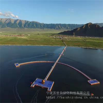 水上码头游船停泊搭建浮筒便捷式组装承重浮台浮箱