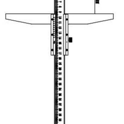 转向架弹簧自由高度测量尺 型号:XB60-GF2626B 库号：M130493