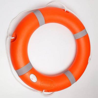 救援水域游泳圈便携泡沫耐用4.3KG橙色成人救生圈可漂浮救援圈