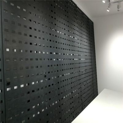 800大砖方孔展示架 冲孔板瓷砖陈列架子 无锡市墙砖展示架网孔板