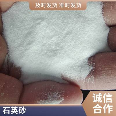 守信 白色石英砂 净水处理细沙子滤料 庭院装饰雪花白圆粒砂