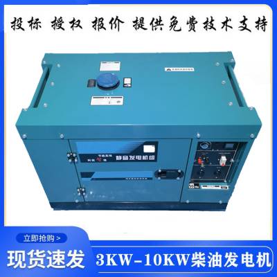 双缸移动式10KW静音柴油发电机ECP11000T厂家