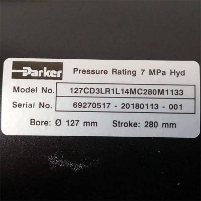 Parker // 液压油缸 // 127CD3LR1L14MC280M1133