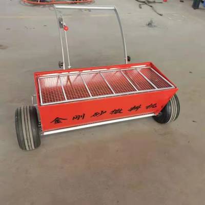 金刚砂撒料机混凝土摊铺楼料车小型撒粉机路平机械