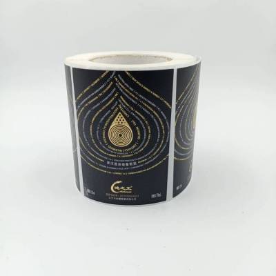 百丰包装彩色烫金高清印刷不干胶红酒标签葡萄酒商标贴纸