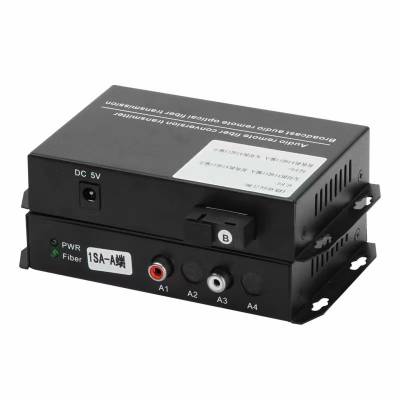 1路双向音频光端机语音广播2路音频光纤收发器拾音器转光纤延长器
