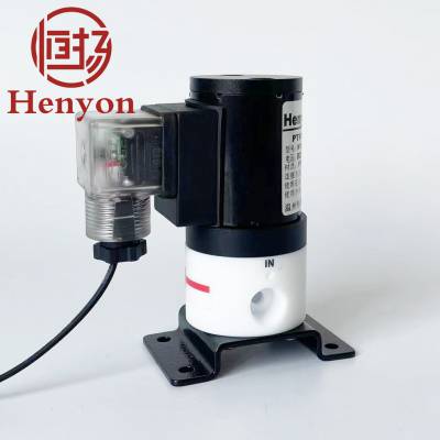 PTFE电磁阀耐有机溶剂耐酸耐碱防腐蚀电磁阀HYZF4-6-01-K聚四氟乙烯常开电磁阀现货供应恒扬电磁阀HENYON
