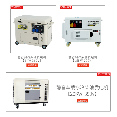 大泽动力15KW施工发电机 TO18000ET