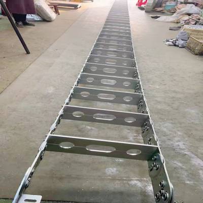 供应打孔式钢制拖链 车床TL钢铝拖链