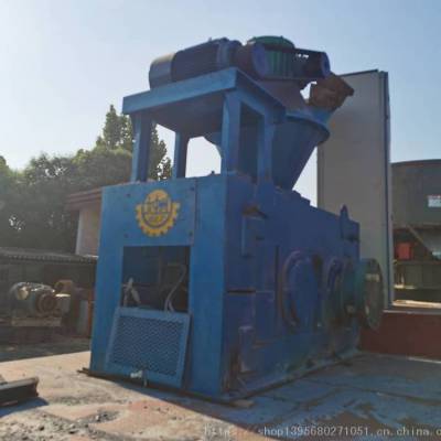 二手压球机 对辊煤球机高压矿粉铁粉成型机 中州650干粉制球机