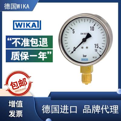 213.20.063 1.6Mpa G1/4波登管压力表液压装置船舶工业WIKA威卡