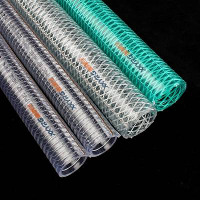 耐真空负压PVC透明钢丝编织软管耐油耐酸碱排污抽吸软管