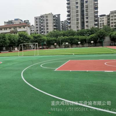 篮球场 EPDM塑胶地板HE-309全塑型跑道北京万华牌胶水