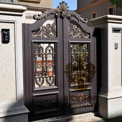 【牧匠】【常州诚招代理商】铝艺别墅大门 庭院入户门 花园双开门 0元上样