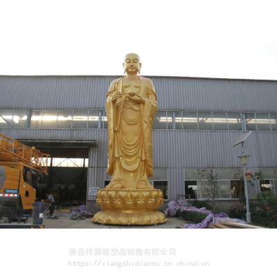 10米纯铜地藏王菩萨大愿菩萨铜佛像摆设 祥狮雕塑