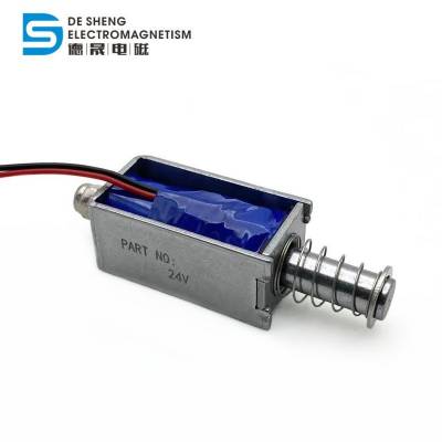 供应智能家电设备24v直流框架小型推拉电磁铁力量5N自动复位0630