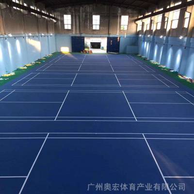 硅pu篮球场施工，华宁塑胶羽毛球场价格