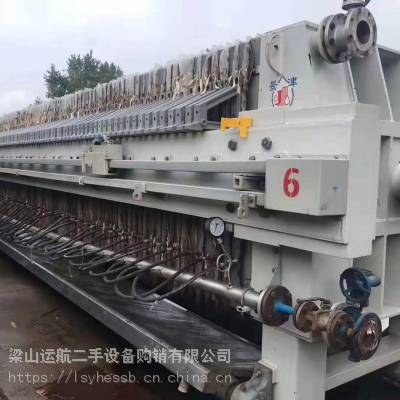 二手景津厂家60平方暗流水洗自动隔膜压滤机