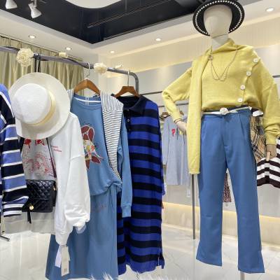 纷漫21秋女装折扣库存尾货走份批发 广州十三行撤柜大码连衣裙拿