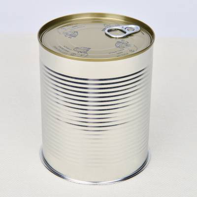 厂家加工定制无印刷食品罐马口铁罐用于鱼罐头肉罐头圆形易拉罐