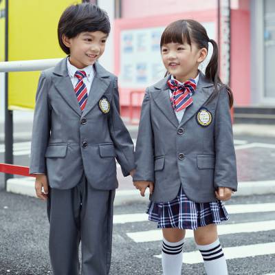 资阳高中学生幼儿园园服厂校园蓝色拼装***成都玩酷熊制作校服