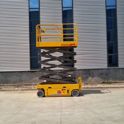 威海8米10米移动式升降平台 厂房建设用全自动登高车 电瓶液压升降机定制