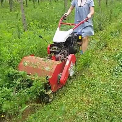 柴油农用自走式碎草机 秸秆还田机 果树草地粉碎机