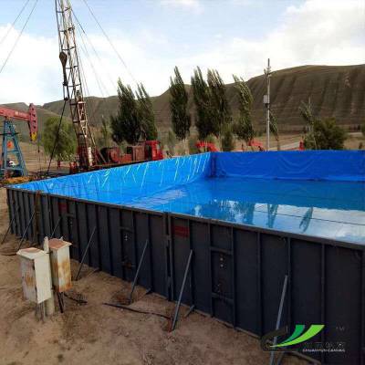 蓄水池帆布鱼池可定制可折叠尺寸支架帆布鱼池养殖水箱