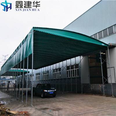 广东深圳 电动伸缩雨棚 厂房通道伸缩雨篷 效果图