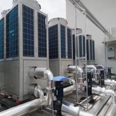 供暖工程用空气源热泵机组 节能空气能热泵改造施工