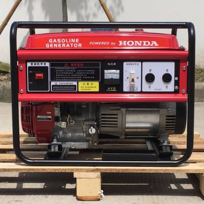 honda本田动力5kw单相220v小型工程便携式汽油发电机组