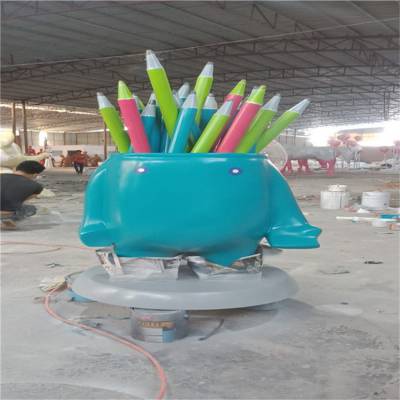 高州公园小品雕塑 安装过程 园林景观造型雕塑