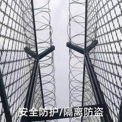 辽宁现货边境防护网厂家沈阳防爬刀刺网大连螺旋滚刺网