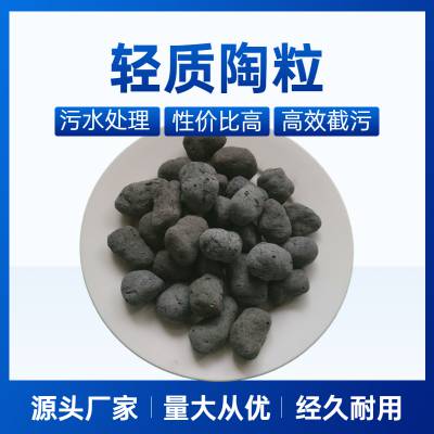 陶粒滤料 工程建筑轻质陶粒黏土陶粒回填卫生间垫底下沉式厕所填充