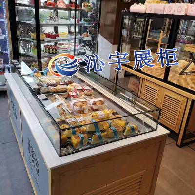 四面开放的三文治柜 沁宇三明治展示保鲜柜 广州定做风冷甜品柜价格