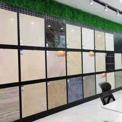 瓷砖门店装修展示架 金属板展架报价 挂瓷砖展具